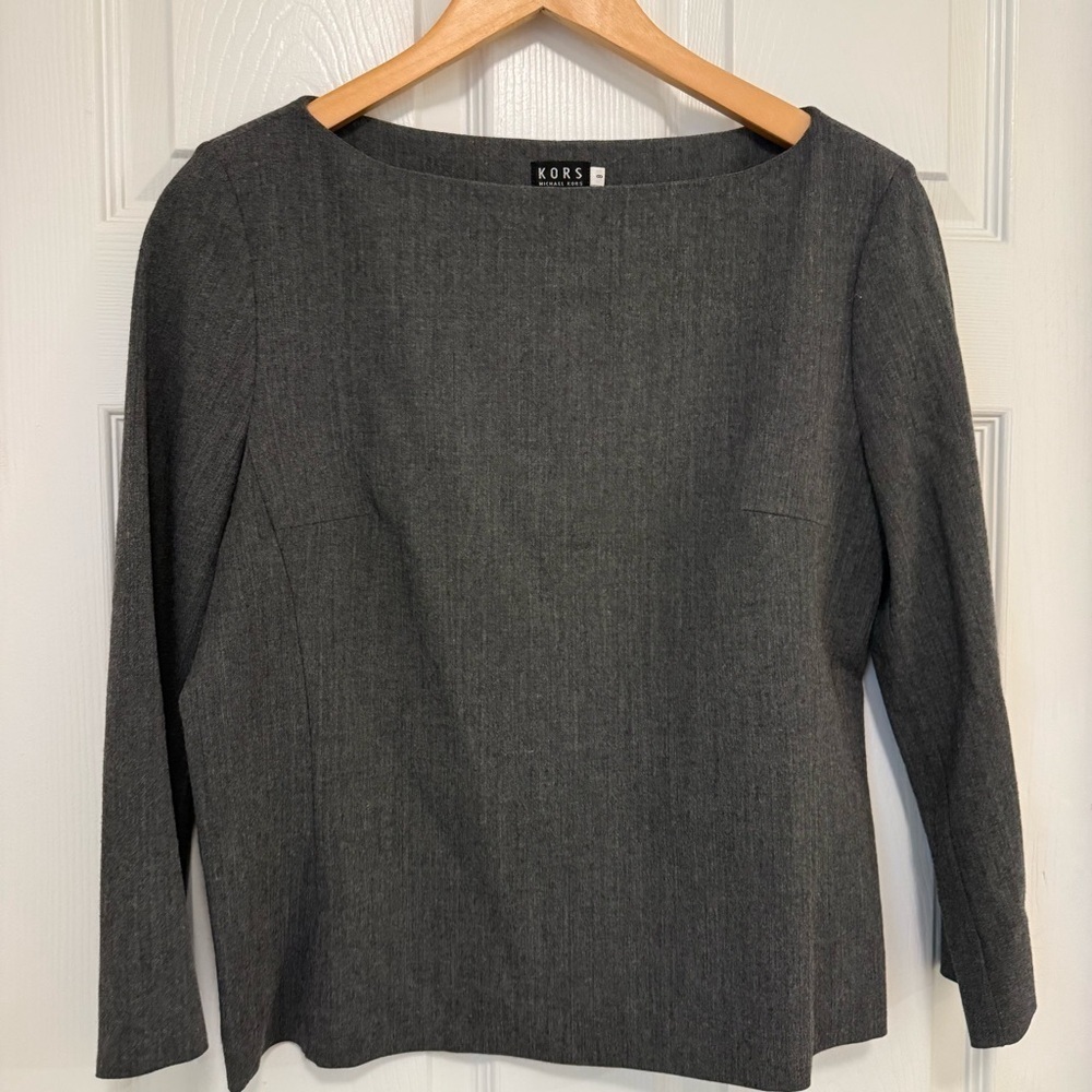 Like New Vintage Michael Kors for Bergdorf Goodman Wool Blend Suiting Top
